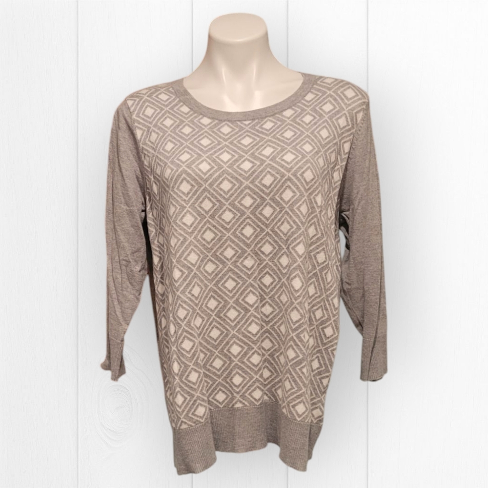 Merona Women's XXL Grey Crewneck Sweater